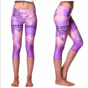 Teeki purple Haze Capri yoga pants